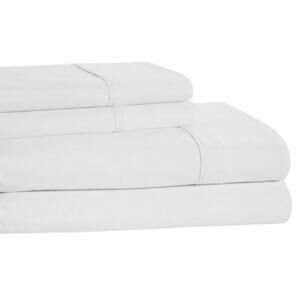 Beauty Sleep Collection Extra Soft Microfiber Sheet Set, King, White DEEP POCKET
